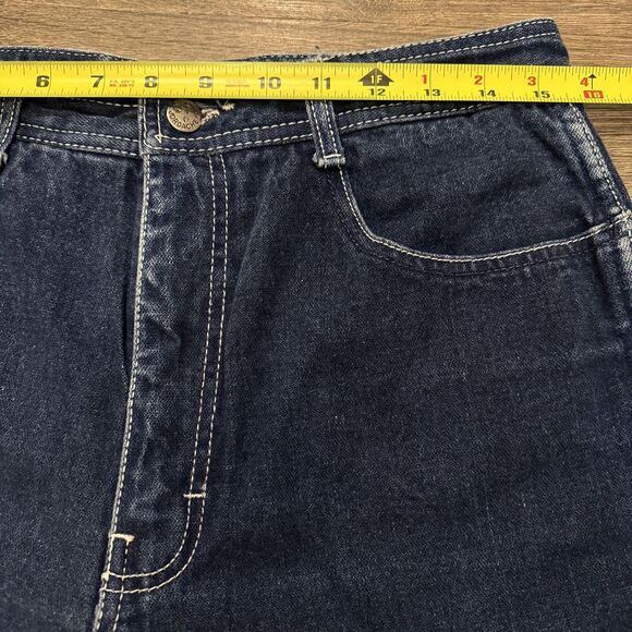 VTG Jordache Jeans 32x28 Blue Denim Straight Leg Embroidered Pocket Made USA 80s - Picture 7 of 11